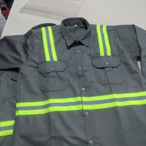 WORKWEAR SHIRT WITH REFRECTOR SAFARI